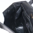 CELINE Shoulder Bag Leather Black Gold Auth 168618-19