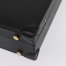 LOEWE Anagram Trunk Leather Black Gold Auth 168623-15