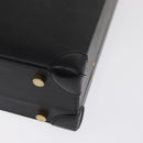 LOEWE Anagram Trunk Leather Black Gold Auth 168623-17