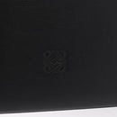 LOEWE Anagram Trunk Leather Black Gold Auth 168623-20