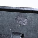 LOEWE Anagram Trunk Leather Black Gold Auth 168623-21