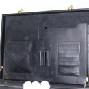 LOEWE Anagram Trunk Leather Black Gold Auth 168623-9