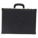 LOEWE Anagram Trunk Leather Black Gold Auth 168623-2