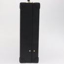 LOEWE Anagram Trunk Leather Black Gold Auth 168623-4