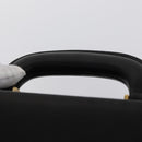 LOEWE Anagram Trunk Leather Black Gold Auth 168623-14