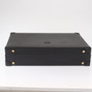 LOEWE Anagram Trunk Leather Black Gold Auth 168623-5