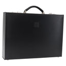 LOEWE Anagram Trunk Leather Black Silver Auth 168624-1