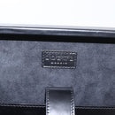LOEWE Anagram Trunk Leather Black Silver Auth 168624-19