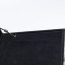 LOEWE Anagram Trunk Leather Black Silver Auth 168624-20