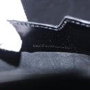 LOEWE Anagram Trunk Leather Black Silver Auth 168624-12