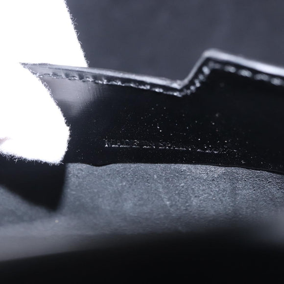 LOEWE Anagram Trunk Leather Black Silver Auth 168624