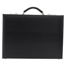 LOEWE Anagram Trunk Leather Black Silver Auth 168624-2