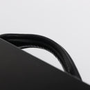 LOEWE Anagram Trunk Leather Black Silver Auth 168624-14