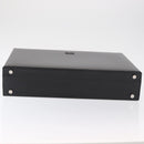 LOEWE Anagram Trunk Leather Black Silver Auth 168624-5