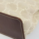 CELINE Macadam Canvas Hand Bag Beige Gold Auth 168626-10