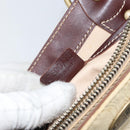CELINE Macadam Canvas Hand Bag Beige Gold Auth 168626-24