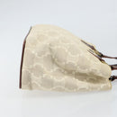 CELINE Macadam Canvas Hand Bag Beige Gold Auth 168626-4