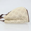 CELINE Macadam Canvas Hand Bag Beige Gold Auth 168626-5