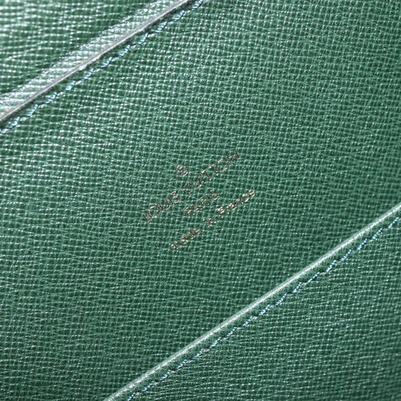 LOUIS VUITTON Taiga Porte Documents Rozan Bag Epicea M30054 LV Auth 168630