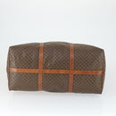 CELINE Macadam Canvas Boston Bag PVC Leather Brown Gold Auth 168631-9