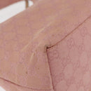 GUCCI GG Canvas Shoulder Bag Pink Silver 001 3386 Auth 168636-15