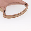 GUCCI GG Canvas Shoulder Bag Pink Silver 001 3386 Auth 168636-7
