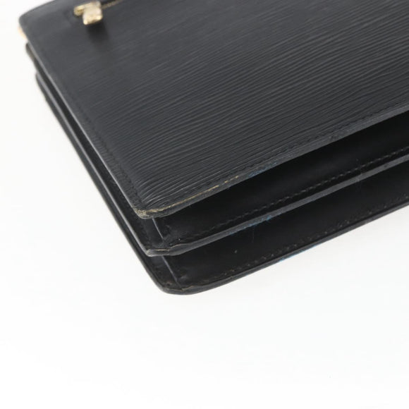 LOUIS VUITTON Epi Angian Shoulder Bag 2way Black M52112 LV Auth 168639