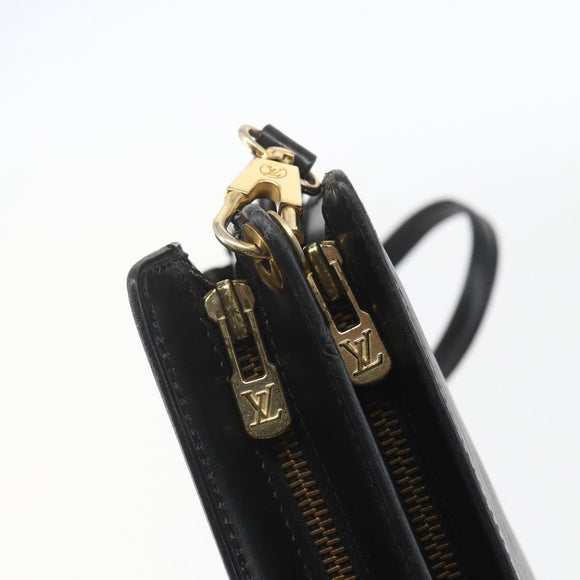 LOUIS VUITTON Epi Angian Shoulder Bag 2way Black M52112 LV Auth 168639