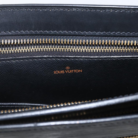 LOUIS VUITTON Epi Angian Shoulder Bag 2way Black M52112 LV Auth 168639