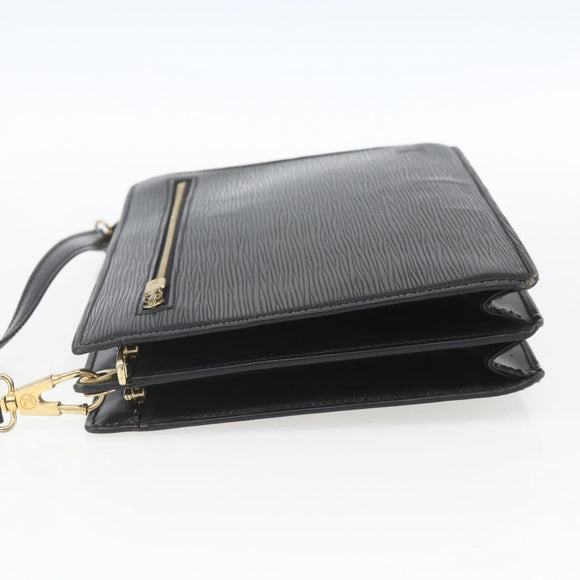 LOUIS VUITTON Epi Angian Shoulder Bag 2way Black M52112 LV Auth 168639