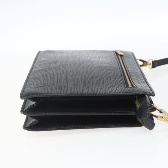 LOUIS VUITTON Epi Angian Shoulder Bag 2way Black M52112 LV Auth 168639
