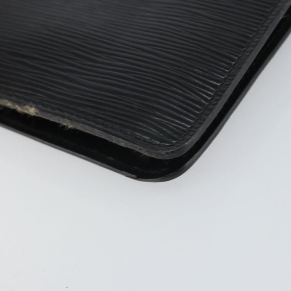 LOUIS VUITTON Epi Montaigne 23 Clutch Bag Black M52662 LV Auth 168641