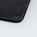 LOUIS VUITTON Epi Montaigne 23 Clutch Bag Black M52662 LV Auth 168641-16