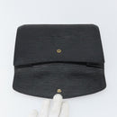 LOUIS VUITTON Epi Montaigne 23 Clutch Bag Black M52662 LV Auth 168641-9