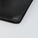 LOUIS VUITTON Epi Montaigne 23 Clutch Bag Black M52662 LV Auth 168641-7