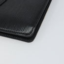 LOUIS VUITTON Epi Montaigne 23 Clutch Bag Black M52662 LV Auth 168641-14