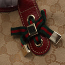 GUCCI Pretty GG Canvas Web Sherry Line Hand Bag Beige Gold 163805 Auth 168644-10