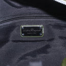 Salvatore Ferragamo Hand Bag Patent leather Khaki Silver Auth 168650-17