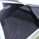 Salvatore Ferragamo Hand Bag Patent leather Khaki Silver Auth 168650-19