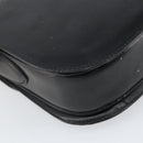 CELINE Schoudertas Leer Zwart Goud Auth 168658-17