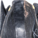 CELINE Schoudertas Leer Zwart Goud Auth 168658-21