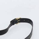 CELINE Schoudertas Leer Zwart Goud Auth 168658-14