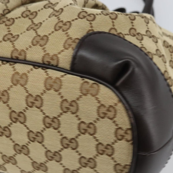 GUCCI Sukey GG Canvas Hand Bag Beige Gold 247902 Auth 168661