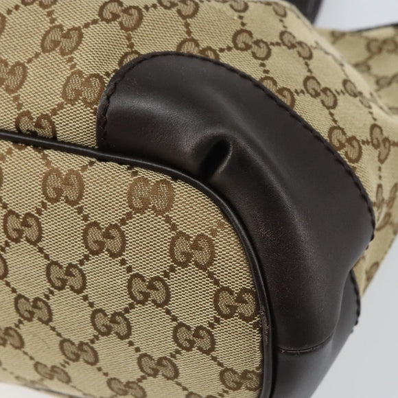 GUCCI Sukey GG Canvas Hand Bag Beige Gold 247902 Auth 168661