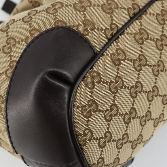 GUCCI Sukey GG Canvas Hand Bag Beige Gold 247902 Auth 168661