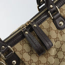 GUCCI Sukey GG Canvas Hand Bag Beige Gold 247902 Auth 168661-10