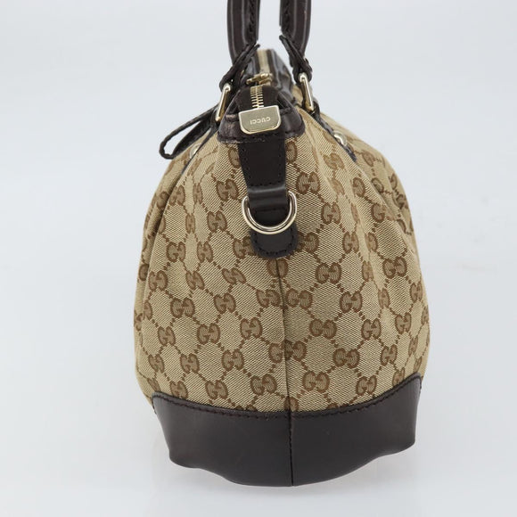 GUCCI Sukey GG Canvas Hand Bag Beige Gold 247902 Auth 168661