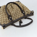 GUCCI Sukey GG Canvas Hand Bag Beige Gold 247902 Auth 168661-6