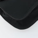 BOTTEGA VENETA Shoulder Bag Nylon Black Silver Auth 168663-14