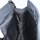 BOTTEGA VENETA Shoulder Bag Nylon Black Silver Auth 168663-17